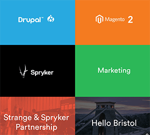 Strange marketing agency homepage